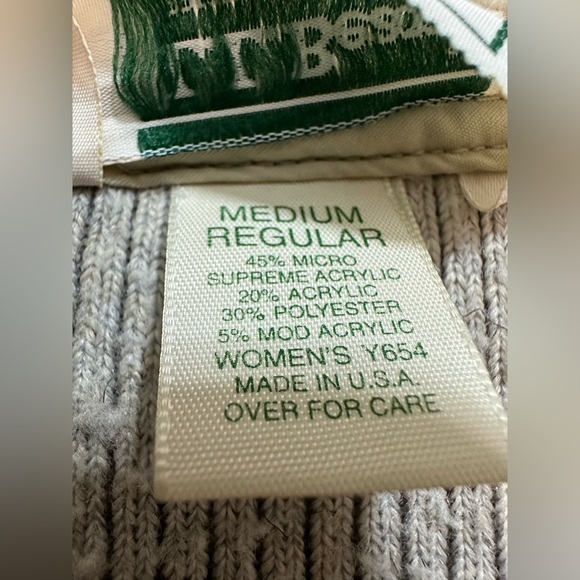 Vintage LL Bean Jacket Mens M Beige Fleece Warm Up 80’s 90’s Y2K MADE IN 🇺🇸 - Picture 10 of 13